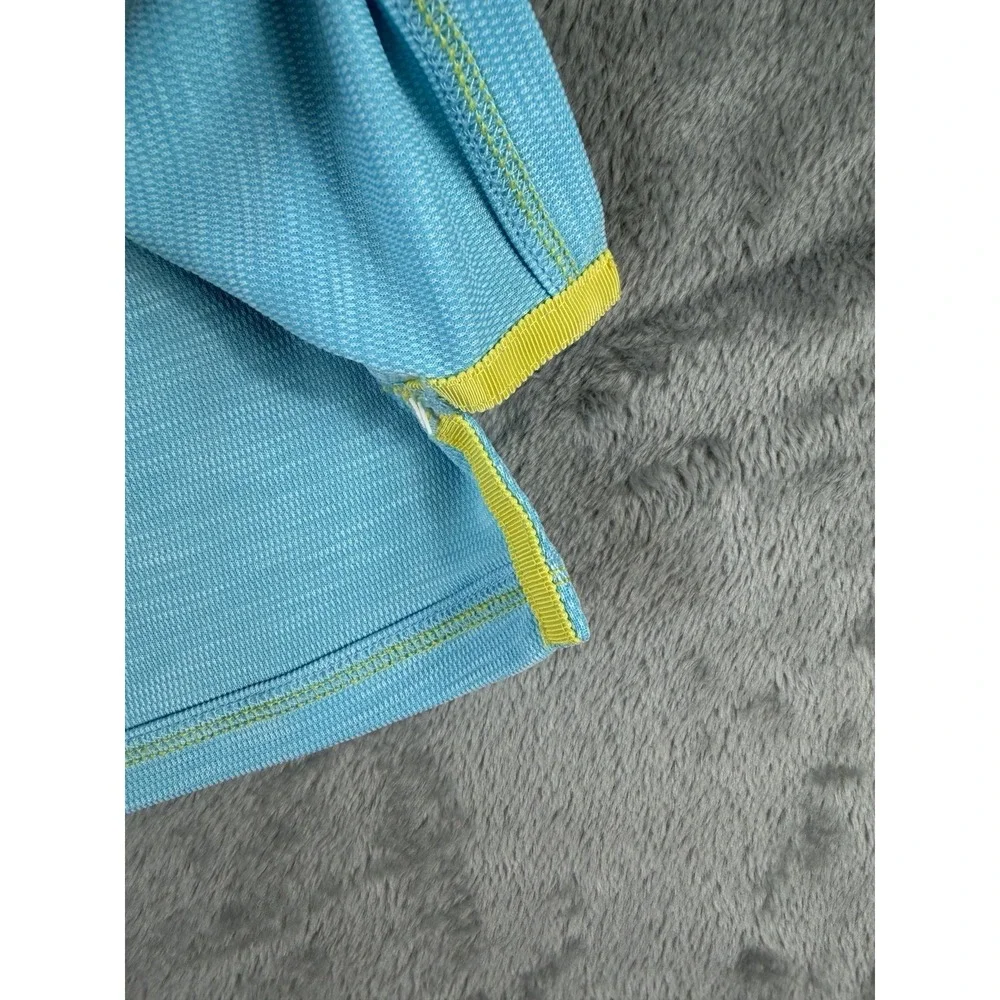 Tommy Bahama IslandZone Polo Shirt Mens Medium Blue Performance Golf